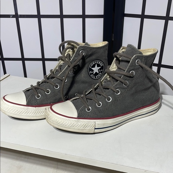 Converse charcoal Canvas High-Top Sneakers - Picture 2 of 5
